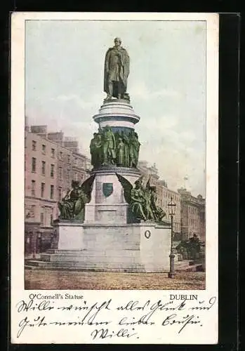 AK Dublin, O`Connells Statue