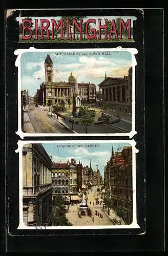 AK Birmingham, Art Gallery and Town Hall, Corporation Street