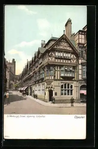 AK Chester, St. Werburgh Street, showing Cathedral