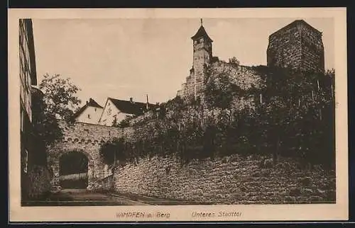 AK Wimpfen a. B., Unteres Stadttor