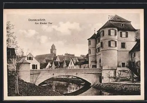 AK Donauwörth, Brückenpartie am Rieder Tor