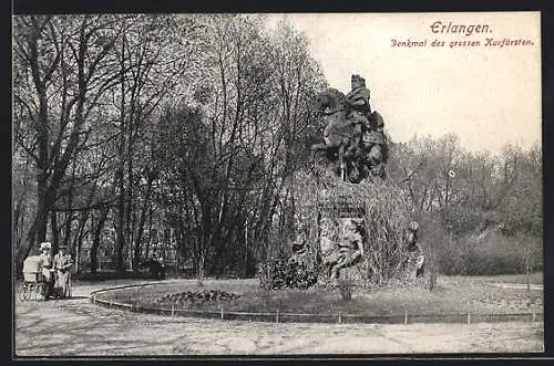 AK Erlangen, Denkmal des grossen Kurfürsten
