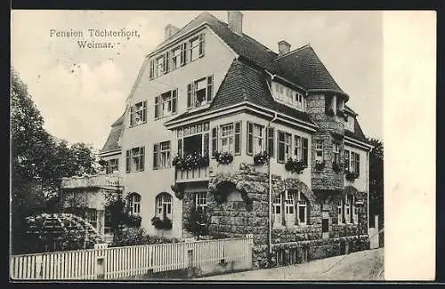 AK Weimar / Thür., Pensionat Töchterhort