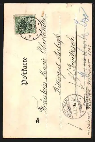 AK Weimar / Thür., Töchter-Pensionat im Sonnenschein