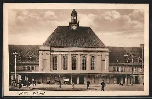 AK Görlitz, Bahnhof, Vorderseite