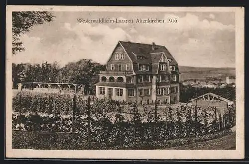 AK Altenkirchen /Westerwald, Westerwaldheim-Lazarett mit Umgebung, 1916