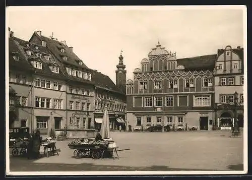 AK Weimar / Thür., Marktplatz