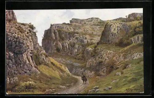 Künstler-AK A. R. Quinton: Cheddar Gorge