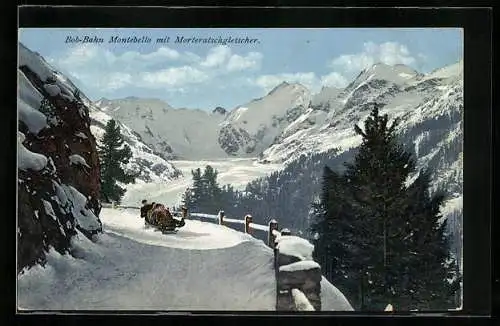 AK Bob-Bahn Montebello mit Morteratschgletscher