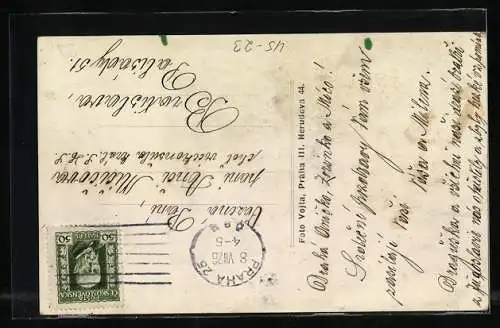 AK Praha, VII. Slet Vsesokolsky 1921, Soldaten in Uniform