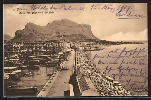 AK Palermo, Monte Pellegrino visto dal Molo