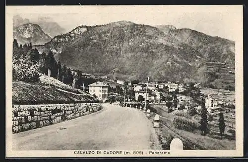 AK Calalzo di Caldore, Panorama mit Bergblick