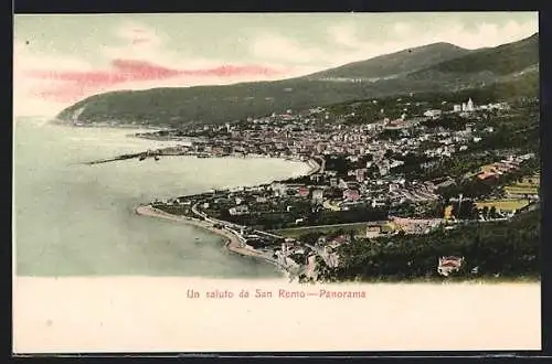 AK San Remo, Gesamtansicht aus der Vogelschau