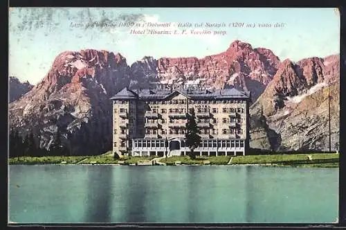 AK Bozen, Lago di Misurina col Sorapis e Grand Hotel