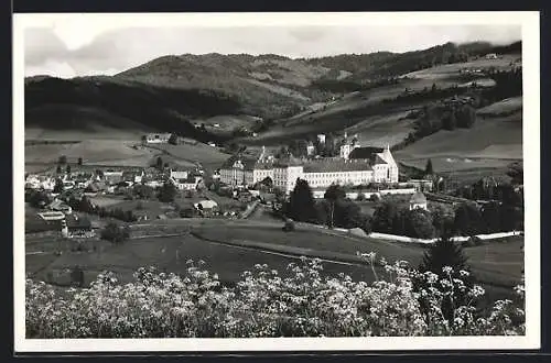 AK St. Lambrecht, Teilansicht mit Kloster