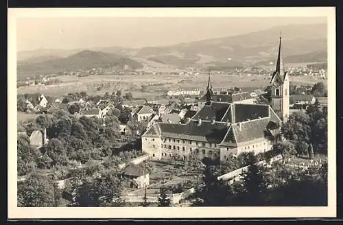 AK Maria-Lankowitz, Teilansicht mit Kirche
