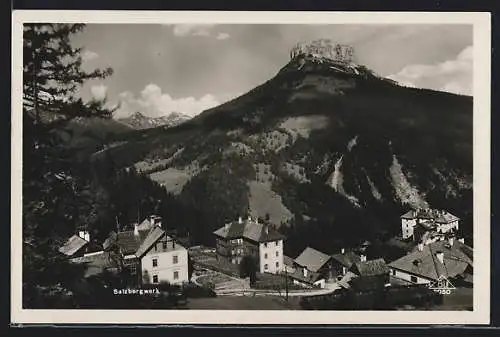 AK Alt Aussee, Ortsansicht aus der Vogelschau