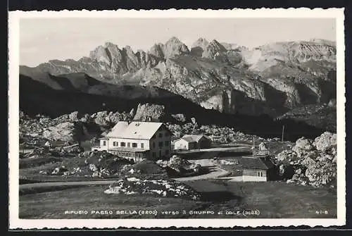 AK Rifugio Passo Sella verso il Gruppo di Odle