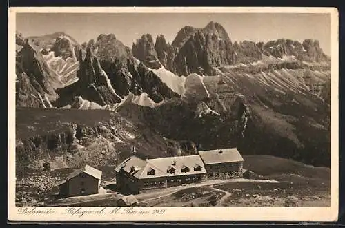 AK Rifugio al M. Pez, Berghütte in den Dolomiten