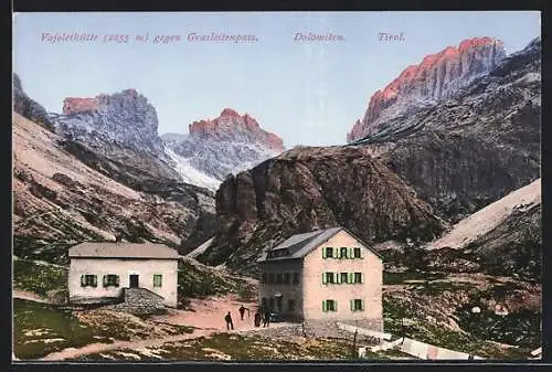 AK Vajolethütte, Berghütte gegen Grasleitenpass