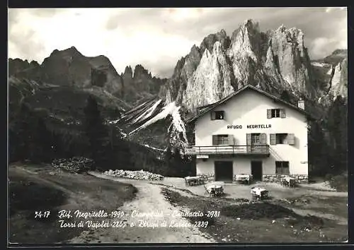 AK Rifugio Negritella, Ciampediè, Catinaccio, Torri di Vajolet e Dirupi di Lardec