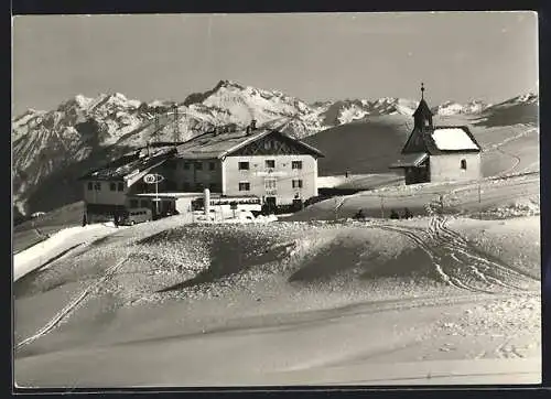 AK Rifugio Passo del Giovo, Jaufenhaus im Schnee