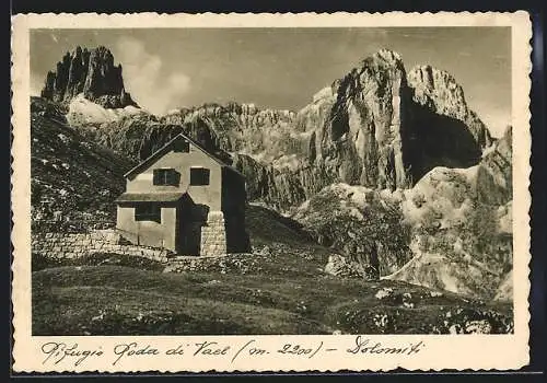 AK Rifugio Poda di Vael, Berghütte in den Dolomiten