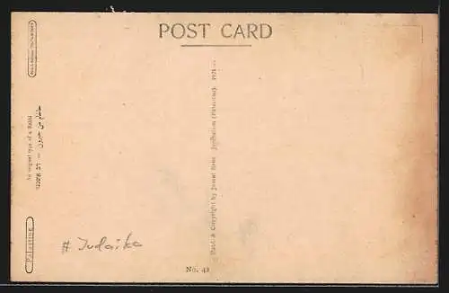 AK Ein Rabbi mit Zwicker liest ein Buch