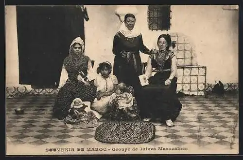 AK Maroc, Groupe de Juives Marocaines