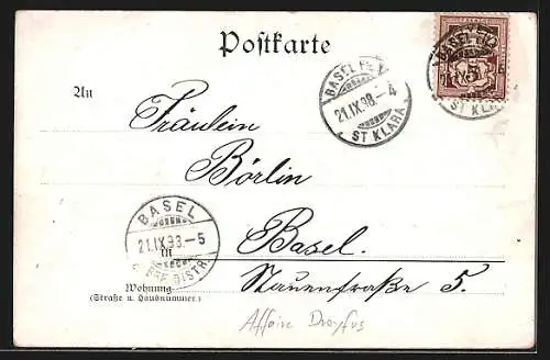 AK Affaire Dreyfus, Zola-Prozess 1898 in Paris, Esterhazy, Labori