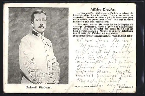 AK Affaire Dreyfus, Colonel Picquart