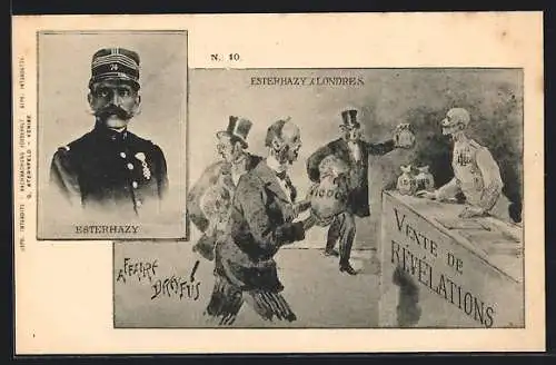 AK Affaire Dreyfus, Esterhazy a Londres