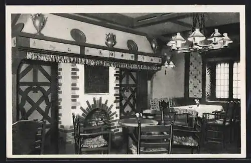 AK Unterbruch / Heinsberg, Gasthaus Altes Brauhaus, Innenansicht