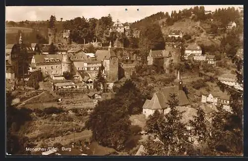 AK Monschau /Eifel, Blick zur Burg