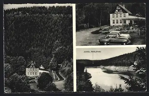 AK Perlenau, Hotel Perlenau, Uferpartie