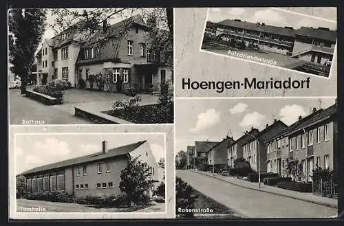 AK Hoengen-Mariadorf, Rathaus, Turnhalle, Rosenstrasse