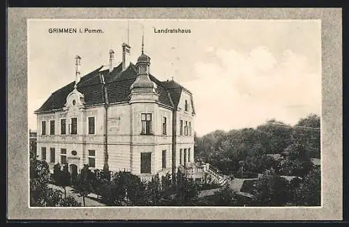 AK Grimmen, Ansicht vom Landratshaus