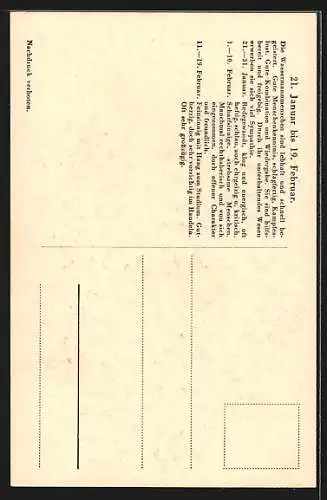 AK Sternzeichen Wassermann, Horoskop, Tierkreis