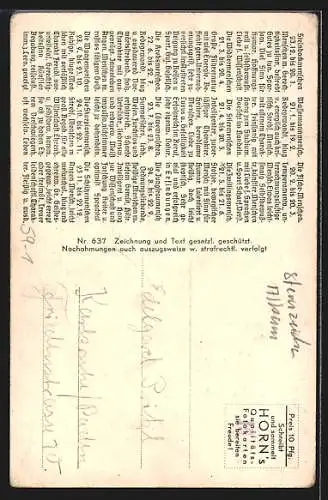 AK Die 12 Sternzeichen in ihrer Reihenfolge mit ihren Symbolen