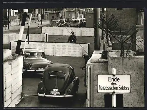 AK Berlin, Ende des französ. Sektors, Chausseestrasse