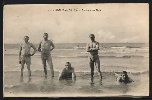 AK Malo-les-Bains, L`Heure du Bain, Bademode