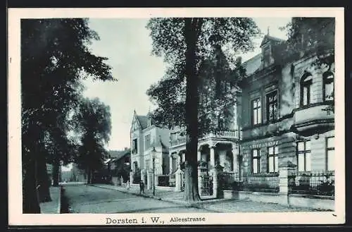 AK Dorsten i. W., Alleestrasse mit Kindern