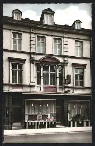 AK Trier, Café-Konditorei-Pension Josef Grund, Paulinstrasse 7