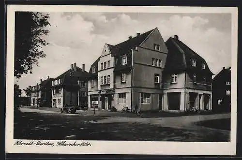 AK Hervest-Dorsten, Scharnhorststrasse mit Gasthof