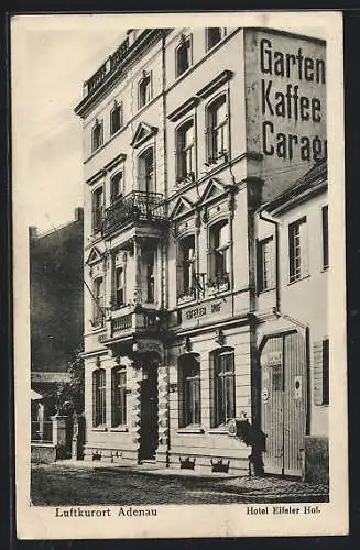 AK Adenau, Hotel Eifeler Hof mit Garten und Café