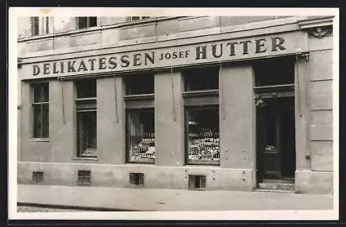 AK Wien, Delikatessen Josef Hutter in der Lacknergasse 33
