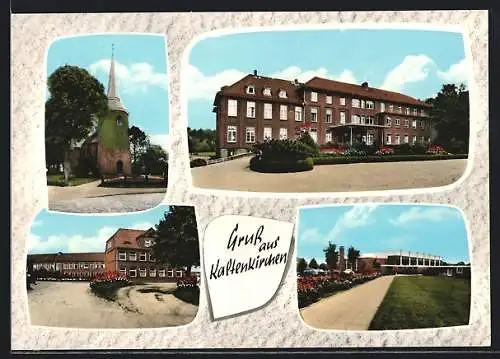 AK Kaltenkirchen, Gebäudeansicht, Kirche, Ortspartie