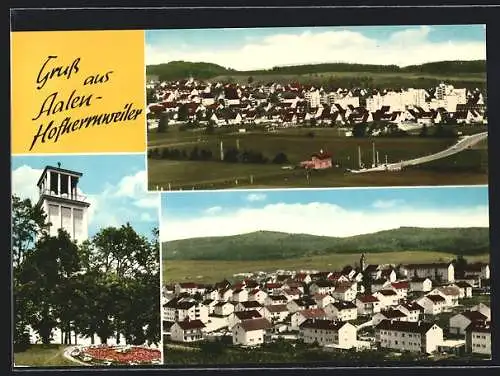 AK Aalen-Hofherrnweiler, Gesamtansicht, Mahnmal, Teilansicht