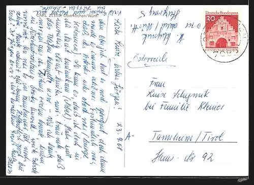 AK Oberkochen / Württ., Fliegeraufnahme