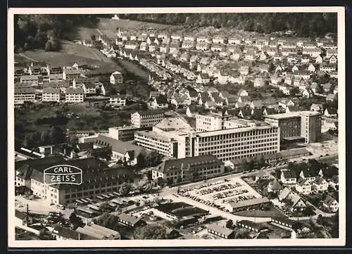 AK Oberkochen /Württ., Werk Carl Zeiss aus der Vogelschau